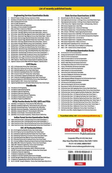 SSC JE 2021: Mechanical Engineering Preivous Years Topicwise Objective Solved Papers