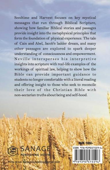 Seedtime and Harvest