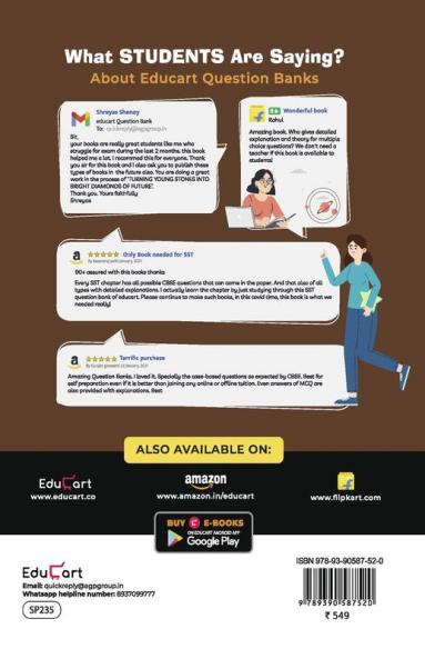 Educart Term 1 & 2 SOCIAL SCIENCE Class 10 CBSE Question Bank 2022 (Based on New MCQs Type Introduced in Latest CBSE Sample Paper 2021)