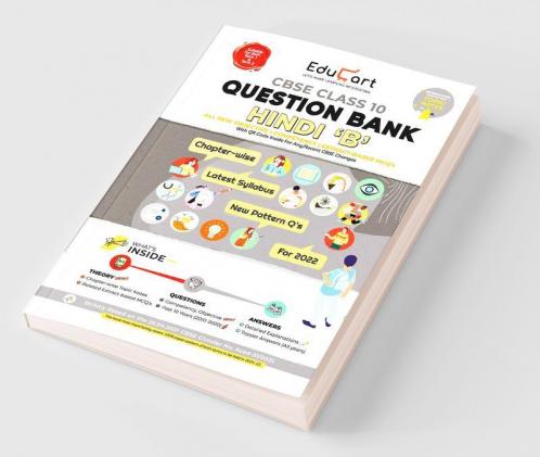 Educart Term 1 & 2 HINDI B Class 10 CBSE Question Bank 2022 (Based on New MCQs Type Introduced in Latest CBSE Sample Paper 2021)