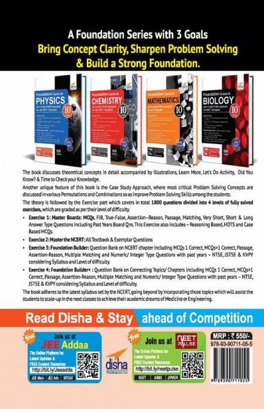 Foundation Course in Mathematics for JEE/ Olympiad Class 10 with Case Study Approach - 5th Edition