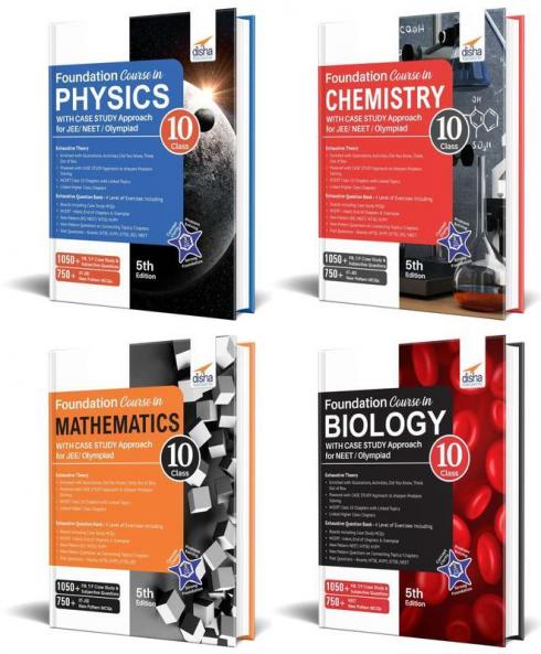 Foundation Course in Physics Chemistry Mathematics & Biology for JEE/ NEET/ Olympiad Class 10 - 5th Edition