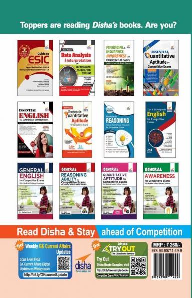 15 Practice Sets for ESIC (Employees’ State Insurance Corporation) Upper Division Clerk (UDC) Exam 2021 Phase I & II