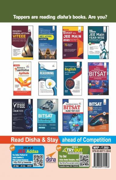 English & General Aptitude for Manipal Entrance Test (MET) with 4 Past Solved Papers & 10 Mock Tests
