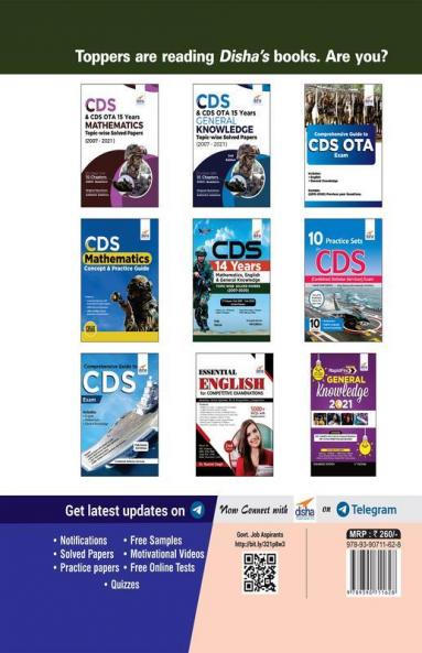 CDS & CDS OTA 15 Years English Topic wise Solved Papers (2007 - 2021) 2nd Edition