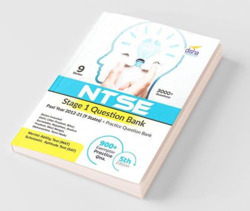 NTSE Stage 1 Question Bank - Past Year 2012-21 (9 States) + Practice Question Bank 5th Edition