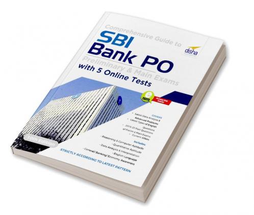 Comprehensive Guide to SBI Bank PO Preliminary & Main Exam with 5 Online Tests (10th Edition)