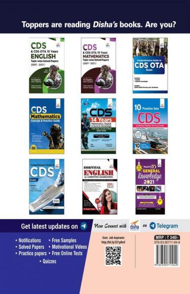 CDS & CDS OTA 15 Years General Knowledge Topic wise Solved Papers (2007 - 2021) 2nd Edition