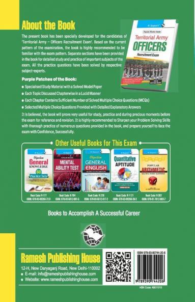 Territorial Army – Officers Recruitment Exam Guide