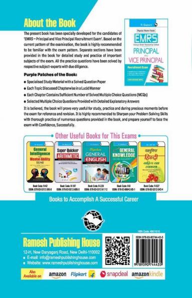ESSE : EMRS-PRINCIPAL Recruitment Exam Guide (Covering all Parts–I to V)