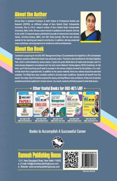 NTA-UGC-NET/JRF: Management (Paper-II) Exam Guide
