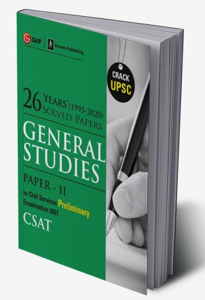 UPSC 2021 : General Studies Paper II CSAT 2021 : 26 Years Solved Papers 1995-2020