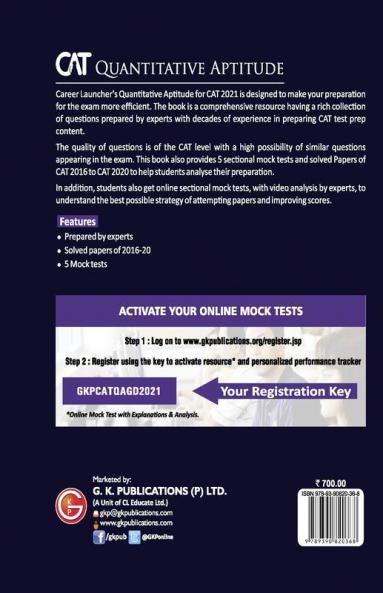 CAT 2021 Quantitative Aptitude by Gautam Puri