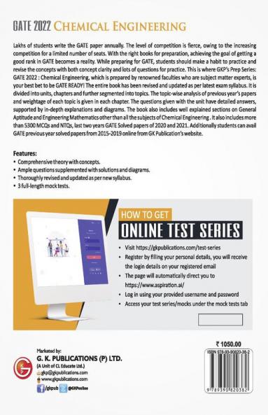 GATE 2022 : Chemical Engineering - Guide