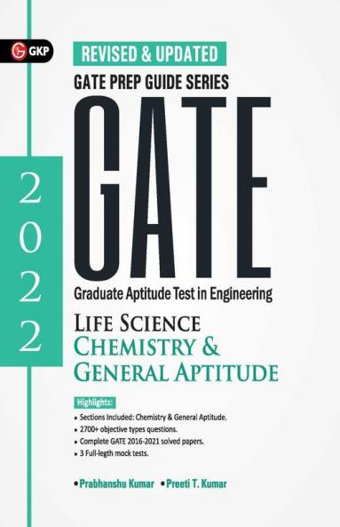 GATE 2022 : Life Science Chemistry & General Aptitude - Guide By GKP