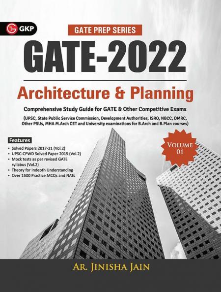 GATE 2022 Architecture & Planning Vol 1 - Guide by Ar. Jinisha Jain