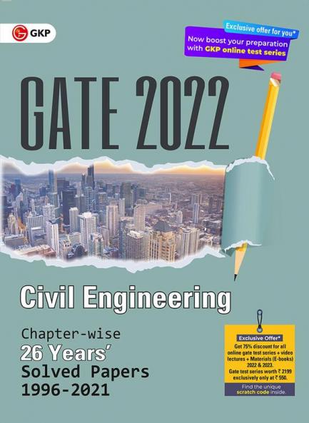 GATE 2022 Civil Engineering - 26 Years Chapter-wise Solved Papers (1996-2021)