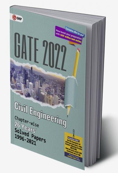 GATE 2022 Civil Engineering - 26 Years Chapter-wise Solved Papers (1996-2021)