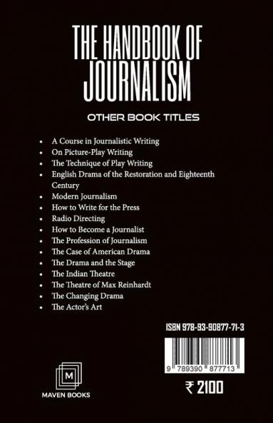 THE HANDBOOK OF JOURNALISM