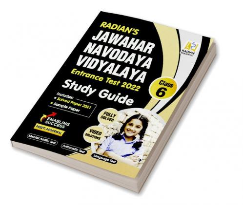 Jawahar Navodaya Vidyalaya Book for Class 6 Entrance Exam 2022 from the House of RS Aggarwal (English Medium)