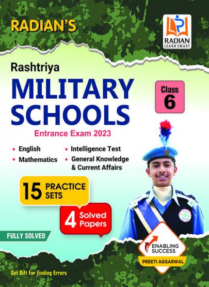 Rashtriya Military School (RMS-CET) Class 6 Practice Set Preparation Book for Entrance Exam 2023 (English Medium)
