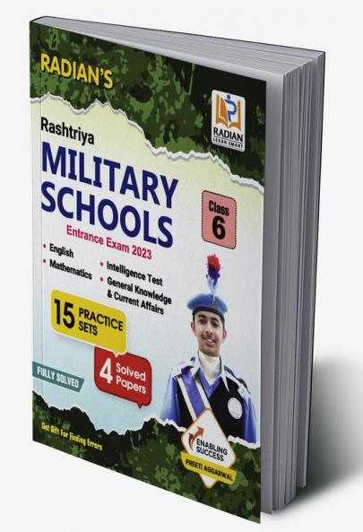 Rashtriya Military School (RMS-CET) Class 6 Practice Set Preparation Book for Entrance Exam 2023 (English Medium)