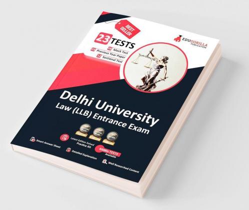 DU LLB (Law) Entrance Exam 2024 - Solved 10 Full Length Mock Tests 12 Sectional Tests and 3 Previous Year Papers with Free Access to Online Tests