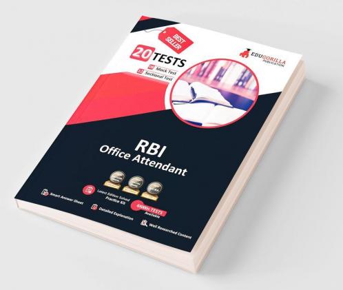 RBI Office Attendant Exam 2023 (English Edition) - 8 Mock Tests 12 Sectional Tests and 1 Previous Year Paper (1000 Solved Questions) with Free Access To Online Tests