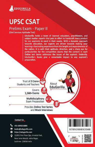 UPSC CSAT Prelims (Paper - 2) Book 2023 (English Edition) - Civil Services Aptitude Test - 8 Mock Tests and 3 Previous Year Papers with Free Access to Online Tests