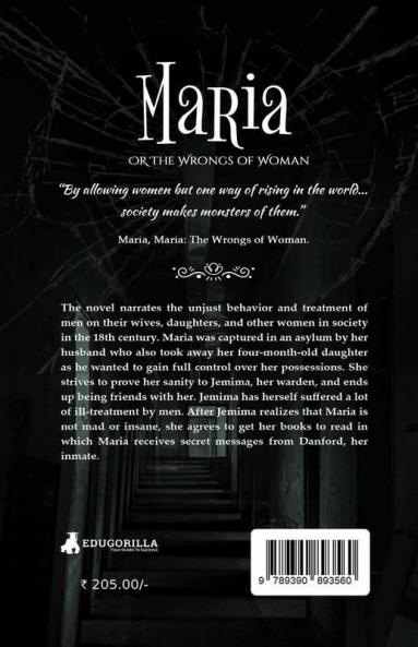 The maria or wrongs of woman: A Memoir of Misogyny Feminism and Struggles of a Mother by Mary Wollstonecraft
