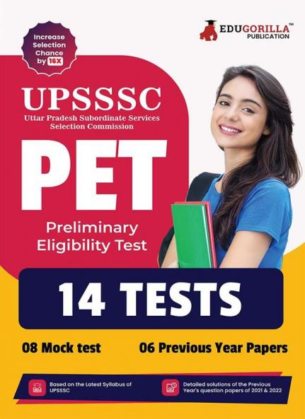 UPSSSC PET Book 2023 (English Edition) - Preliminary Eligibility Test | 8 Practice Tests and 6 Previous Year Papers (2021 - 2022) - with Free Access to Online Tests