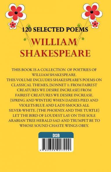 120 Selected Poems: William Shakespeare