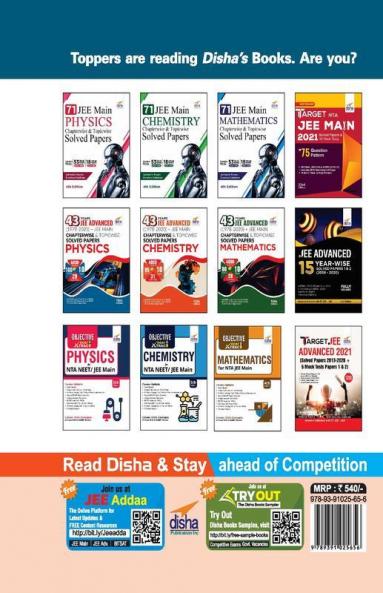 20 Years JEE MAIN Chapter-wise Solved Papers (2002 - 21) 13th Edition