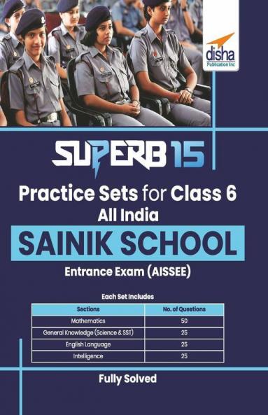 SuperB 15 Practice Sets for Class 6 All India SAINIK School Entrance Exam (AISSEE)
