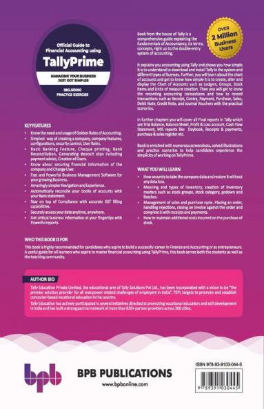Official Guide to Financial Accounting using TallyPrime