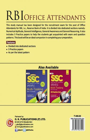 RBI 2021 : Office Attendants - Guide