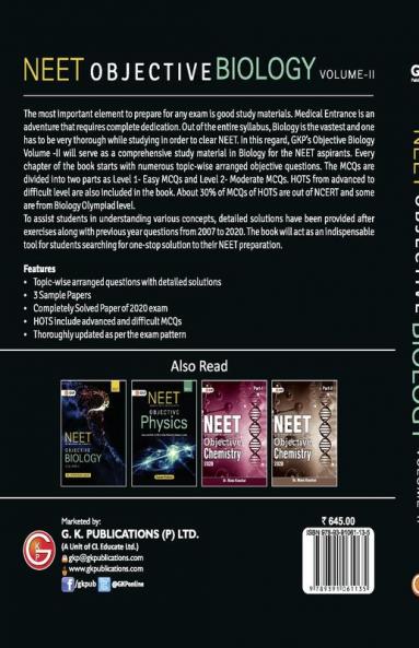 NEET 2021 : Objective Biology Volume - II