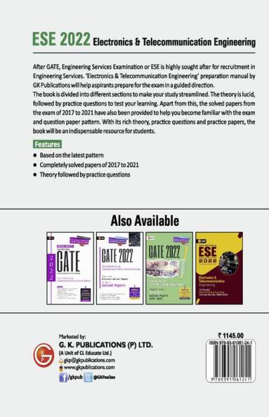 UPSC ESE 2022 : Electronics & Telecommunication Engineering - Guide