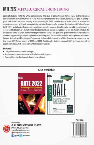 GATE 2022 Metallurgical Engineering - Guide