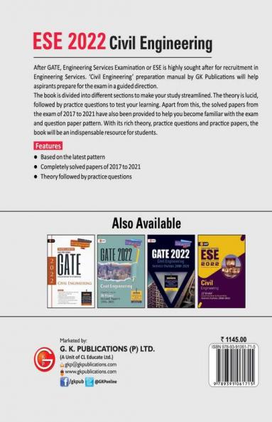 UPSC ESE 2022 : Civil Engineering  - Guide