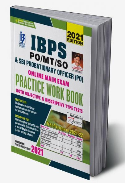 IBPS PO and SBI PO Main Exam Practice Work Book Both Objective and Descriptive Type Tests