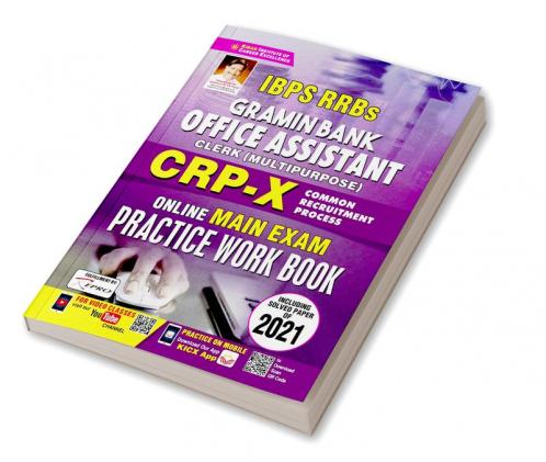 IBPS RRBs Gramin Bank Office Assistant CRP X Online Main Exam Practice Work Book Including Solved Paper of 2021