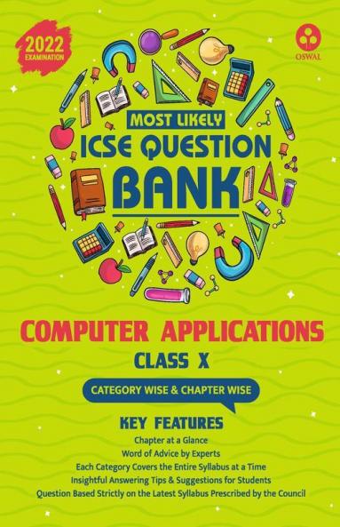 Most Likely Question Bank - Computer Applications: ICSE Class 10 for 2022 Examination