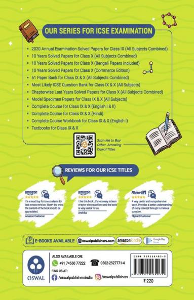 Most Likely Question Bank - History & Civics: ICSE Class 10 for 2022 Examination