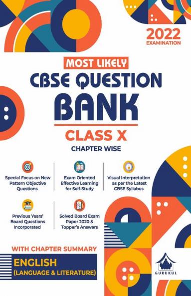Most Likely Question Bank - English Language & Literature: CBSE Class 10 for 2022 Examination
