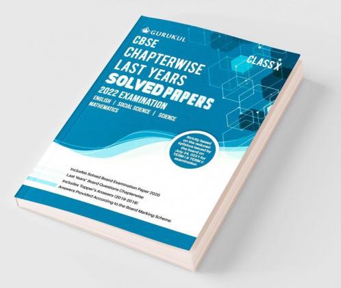 Chapterwise Last Years Solved Papers: CBSE Class 10 for 2022 Examination