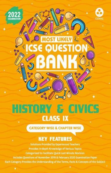 Most Likely Question Bank - History & Civics: ICSE Class 9 for 2022 Examination