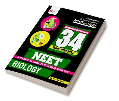 Biology NEET 34 Previous Years Solved Papers Book NTA 34 Previous Year NEET Questions and Solutions Best NEET 2022 Preparation Book Revised Edition Every NTA Neet 34 Years Biology Questions