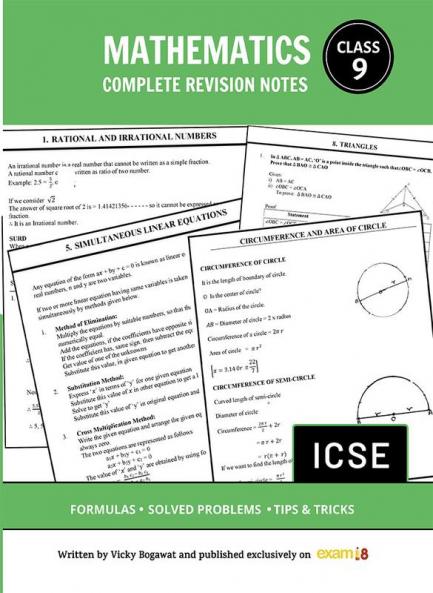 Exam18 ICSE Class 9 Maths Complete Revision Notes
