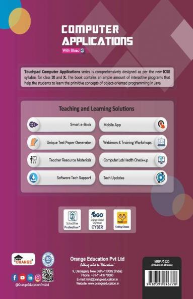 Touchpad ICSE - Computer Applications Class 10